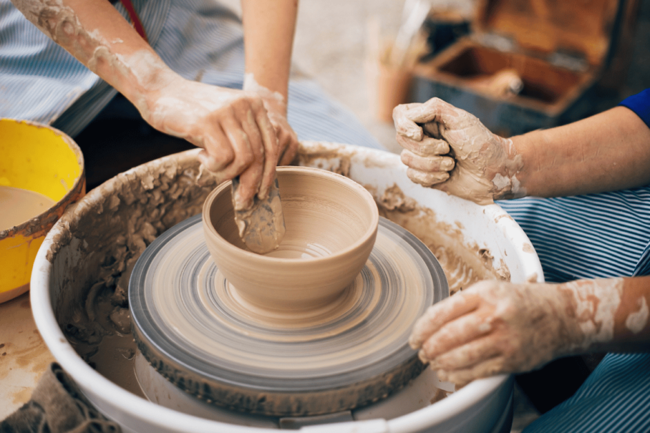 pottery class. 
