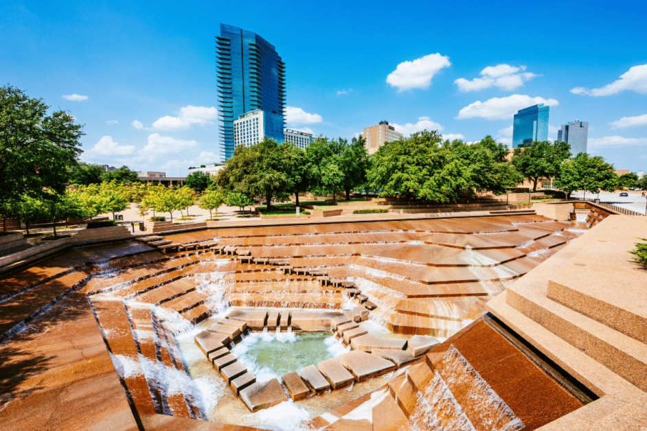 Fort Worth Water gardens. 