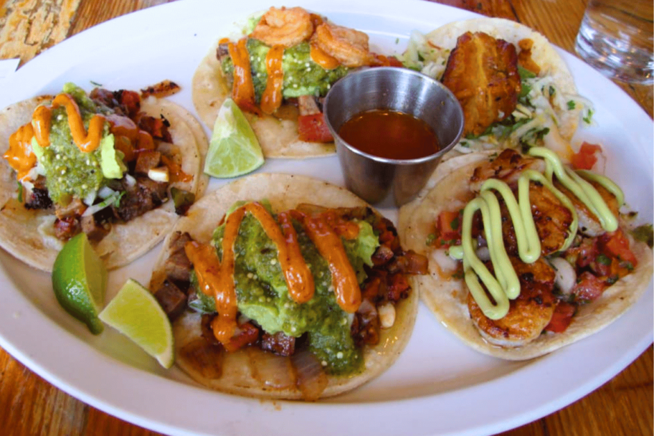 Tacos from Tacos Tequila Whiskey