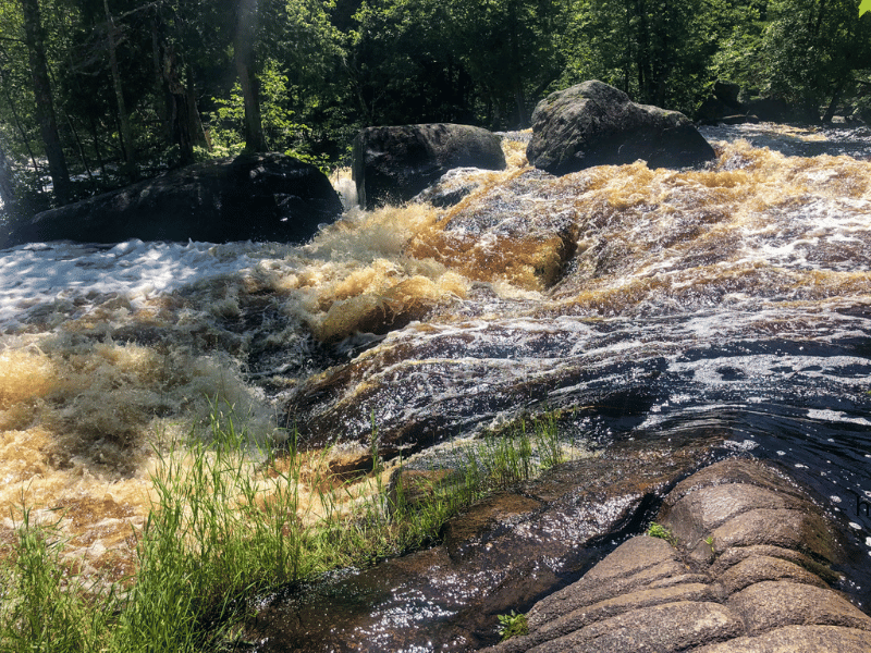 Strong falls- wisconsin waterfall loop road trip. 