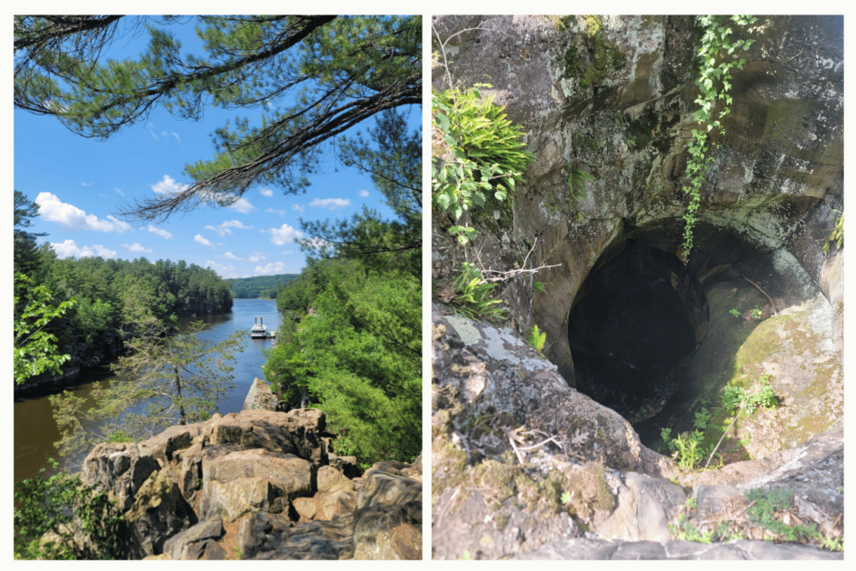 Glacial Pothole Trail in Taylors Falls. 