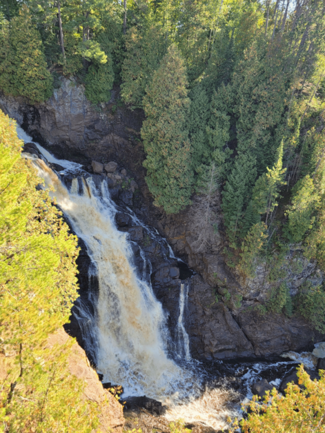 Big Manitou falls in wisconsin.