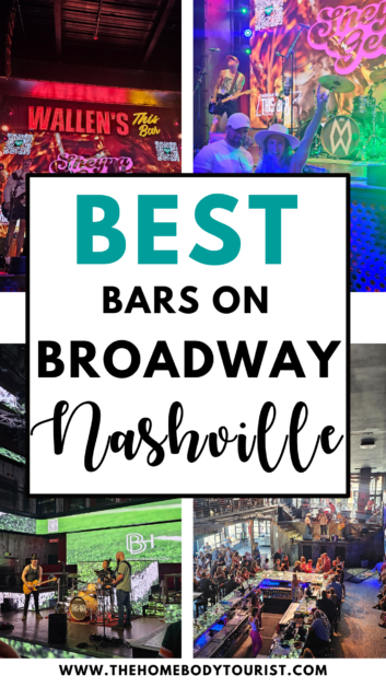 best bars on broadway in Nashville, TN pin for pinterest. 