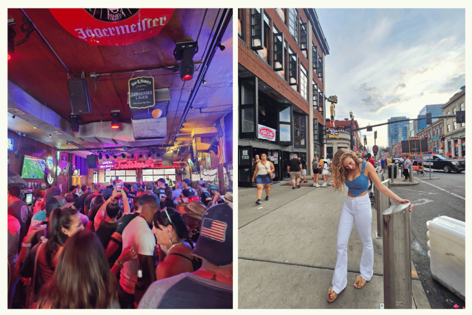 Broadway street in Nashville. 