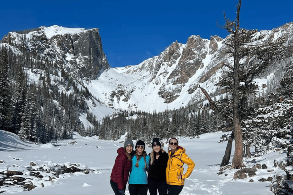 Girls in Rocky Mountain National Park. 