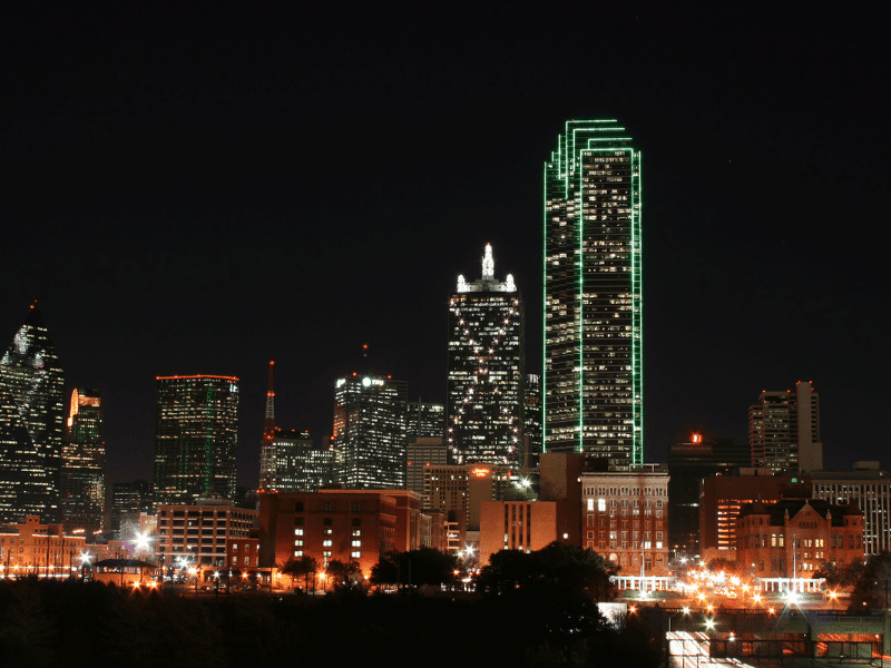 Dallas at night. 