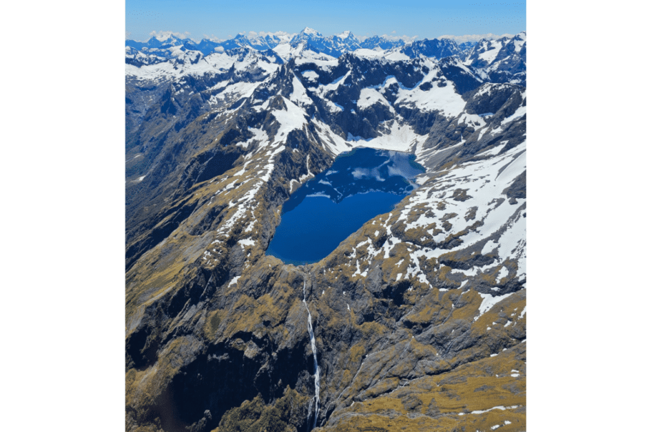 Sutherland Falls in South Island New Zealand