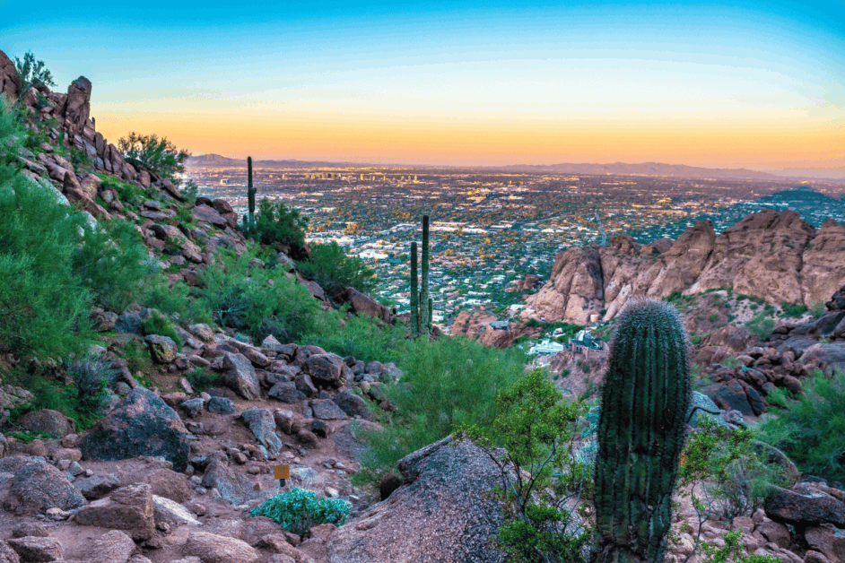 views from camelback mountain.