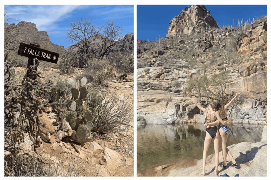 7 falls trail in Arizona. 