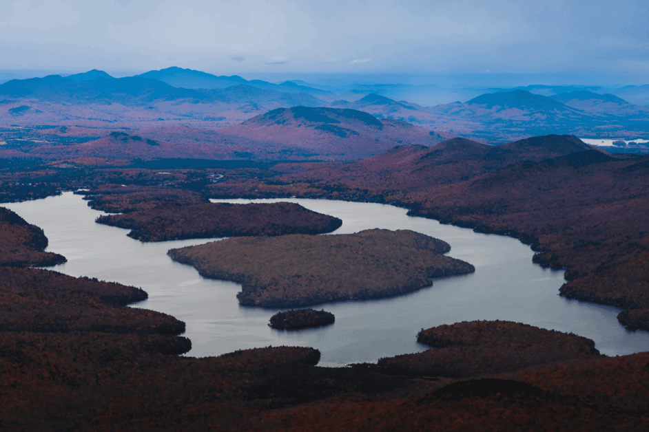View from the top of Whiteface Mountain.
