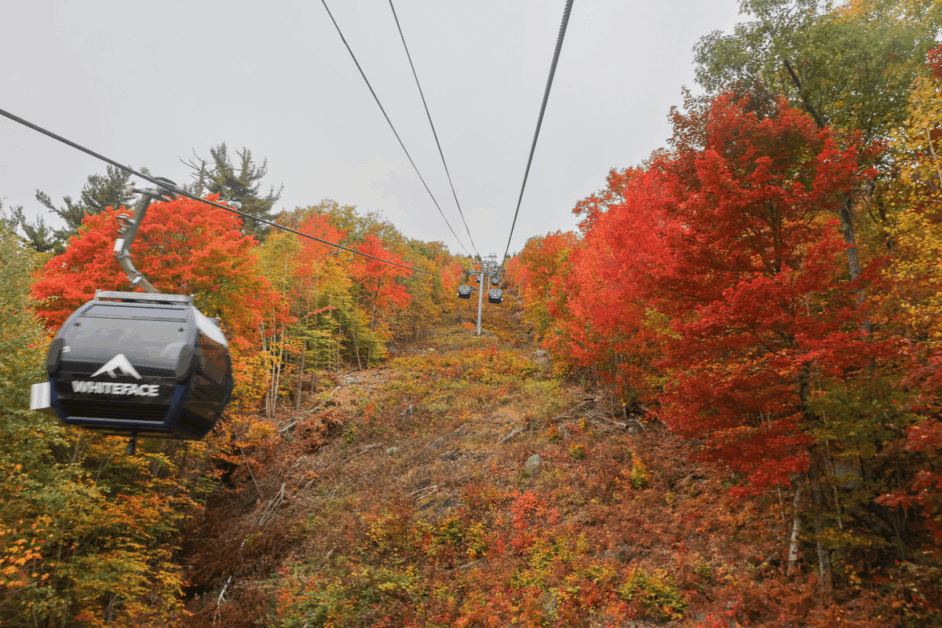 Whiteface mountain gondola during the fall. 2 days in Lake Placid. 