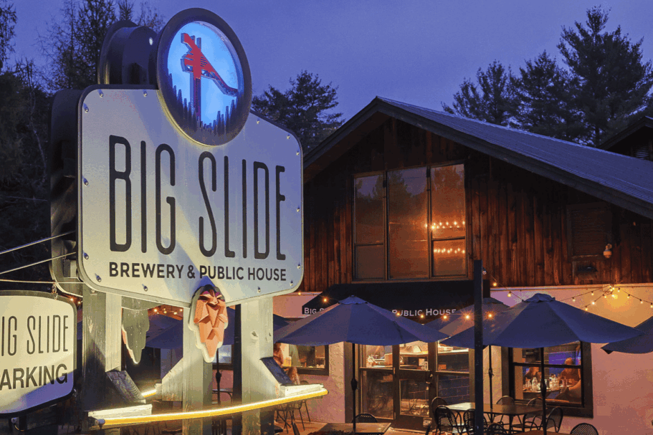 Big Slide Brewery and PUblic House restauratn in Lake Placid. 