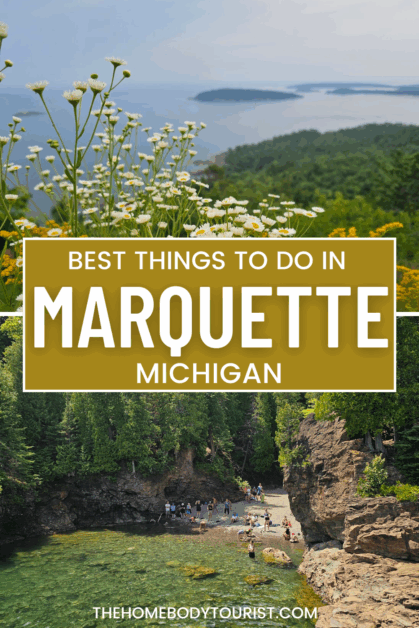 best things to do in marquette, Michigan pin for pinterest.
