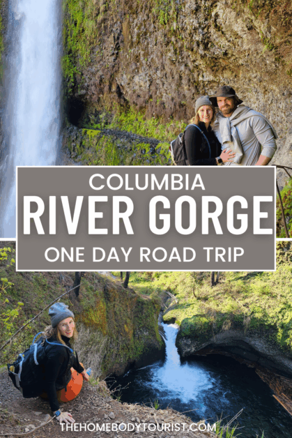 Columbia river gorge day trip pin for pinterest.