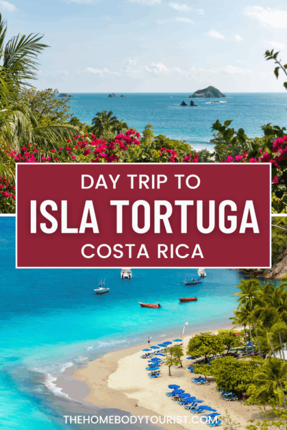 day trip to isla tortuga pin for pinterest. 