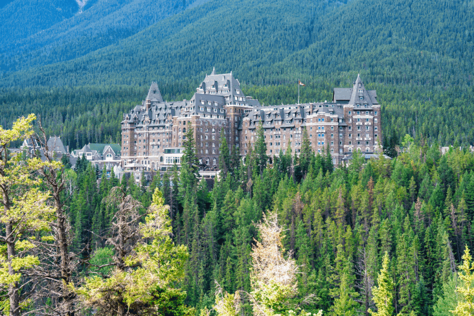 where to stay in banff town - fairmont banff springs.
