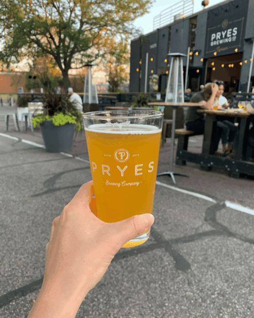 beer from pyres brewing in minneapolis .