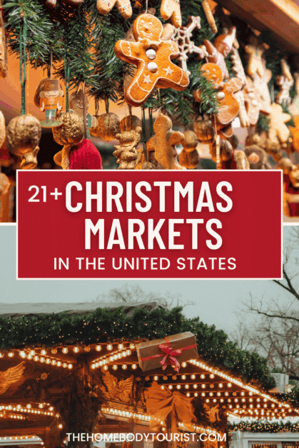 Christmas Markets in the US pin for pinterest.