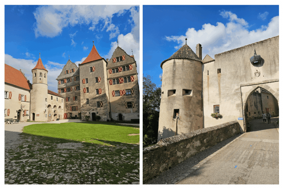 Harburg Castle grounds.