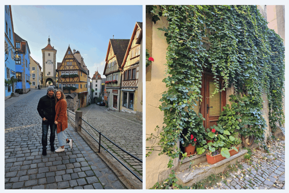 rothenburg ob der tauber streets day trip from Munich.