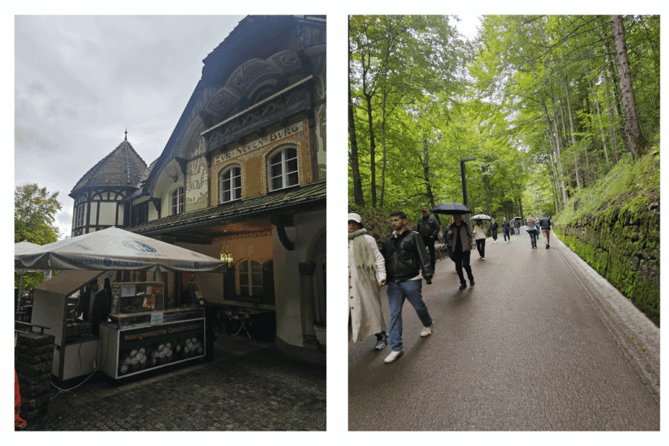 trail to neuschwanstein castle.