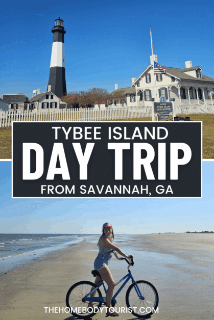 tybee island day trip pin for pinterest.