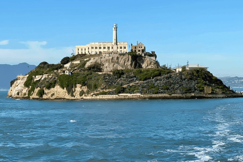 Alcatraz Island during weekend in San Francisco.