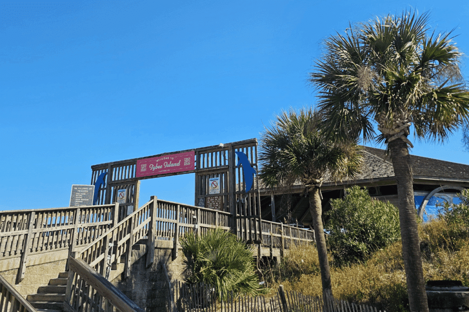 boardwalk on tybee island. 