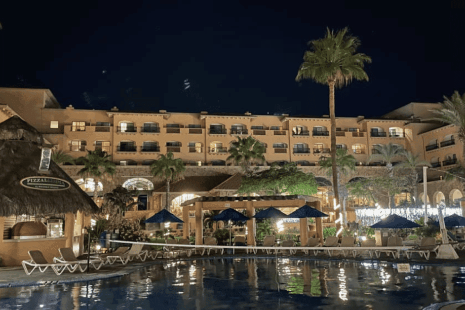 nighttime view of royal solaris. 