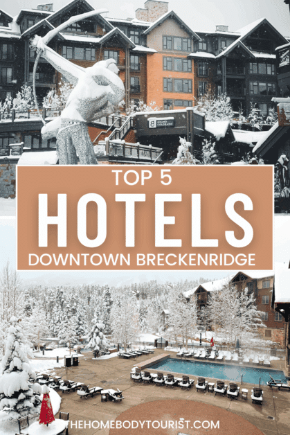 hotels in downtown breckenridge pin for Pinterest. 