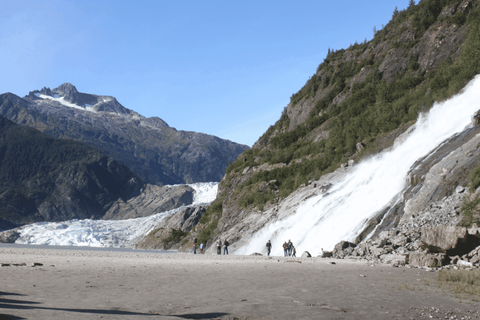 Mendenhall glacier in juneau alaska. 