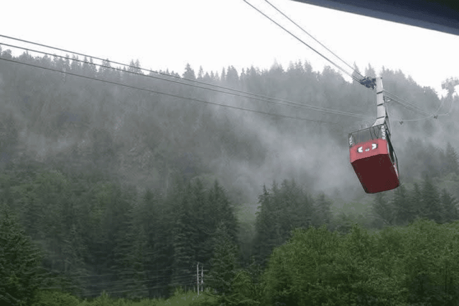 Mount Robert's Tram in Juneau Alaska. 