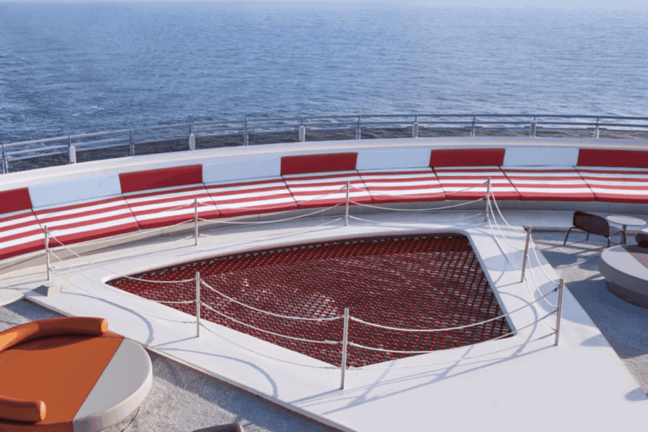 net on the virgin voyage cruise ship.