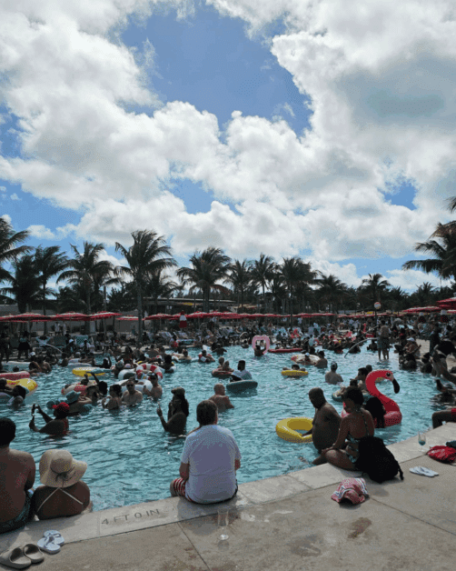 full pool at Bimini Beach Club.