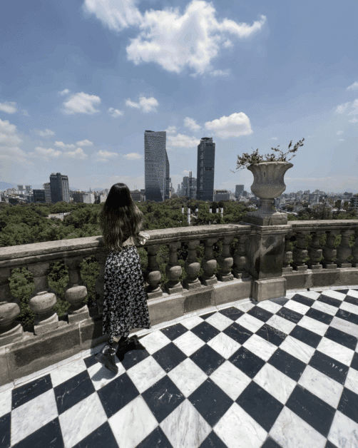 castillo de chapultepec during weekend in Mexico City. 