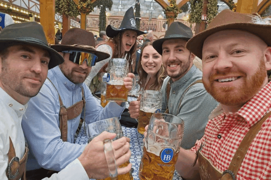 table reservations at oktoberfest.