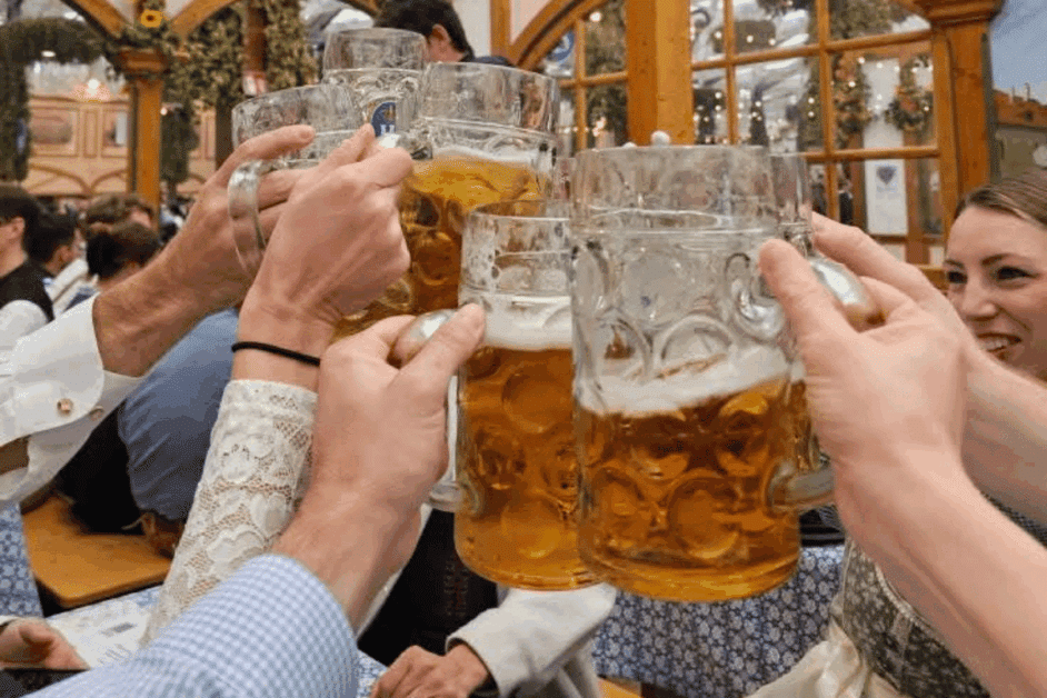 liters of beer at oktoberfest in munich.