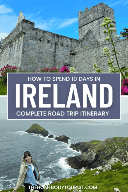 10 day ireland road trip pin for pinterest.
