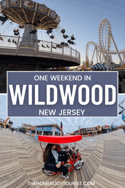 how to spend one weekend in wildwood new jersey pin for pinterest.