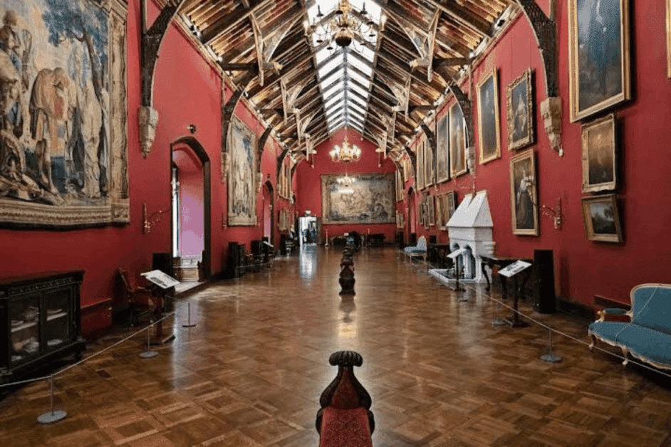 Interior of Kilkenny castle day trip from dublin in ireland. 