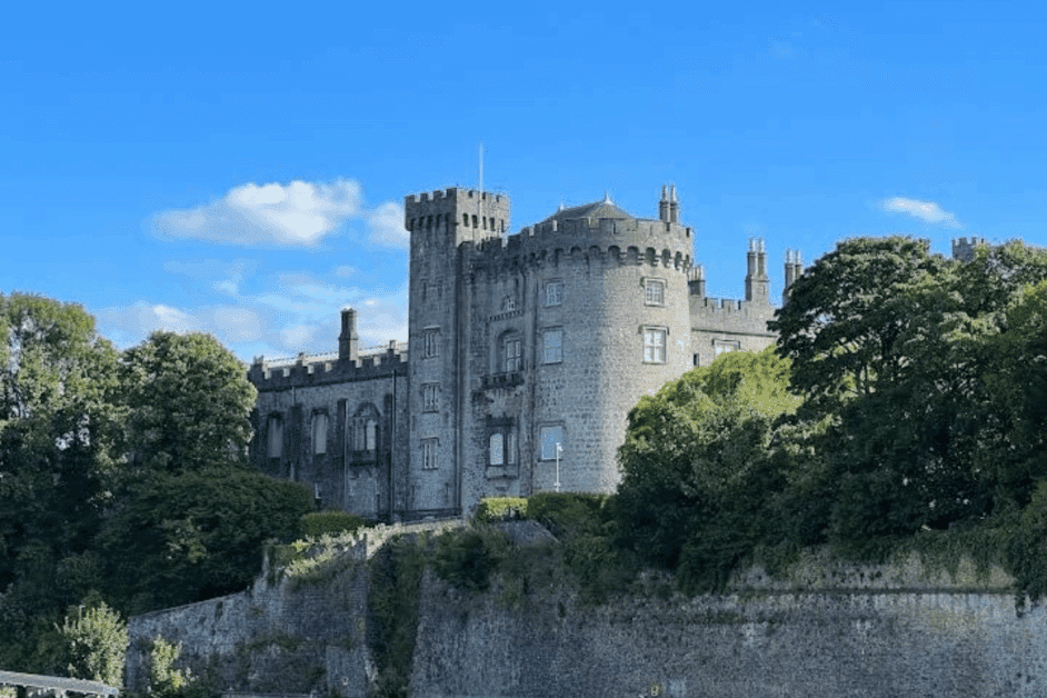 Kilkenny castle exterior in ireland. 