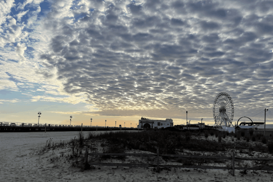 ocnj boardwalk sunset