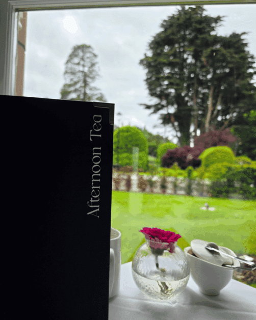 afternoon tea menu at Culloden Estate Spa.
