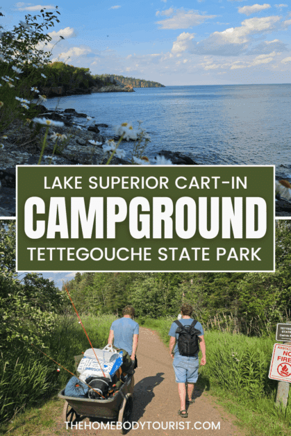 Lake Superior cart-in Campground Tettegouche State Park.