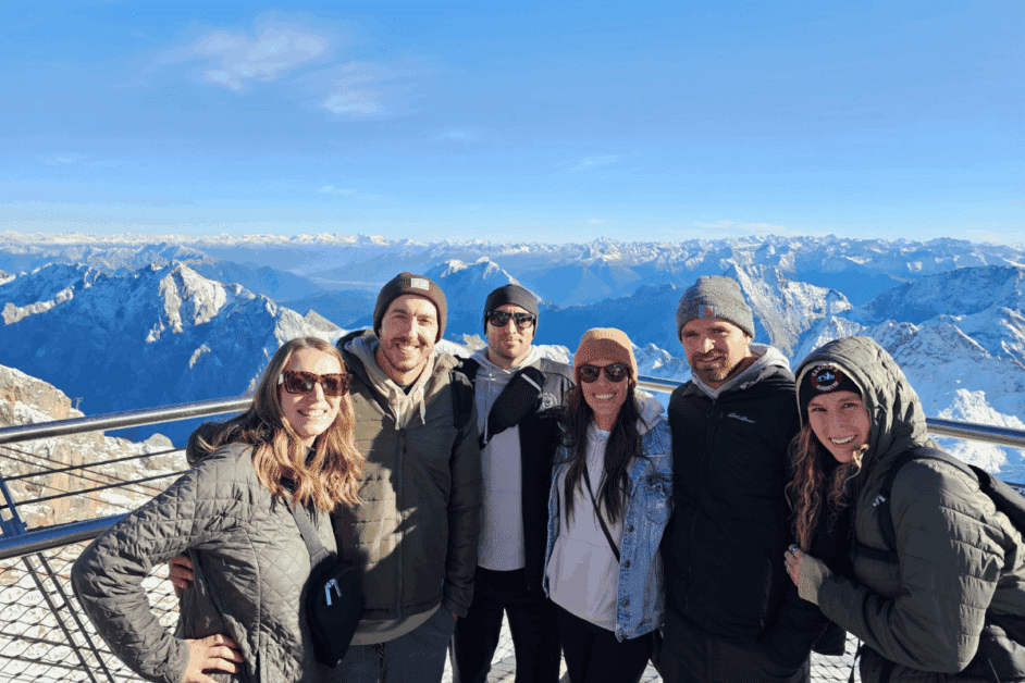 group of people at the top of germany.