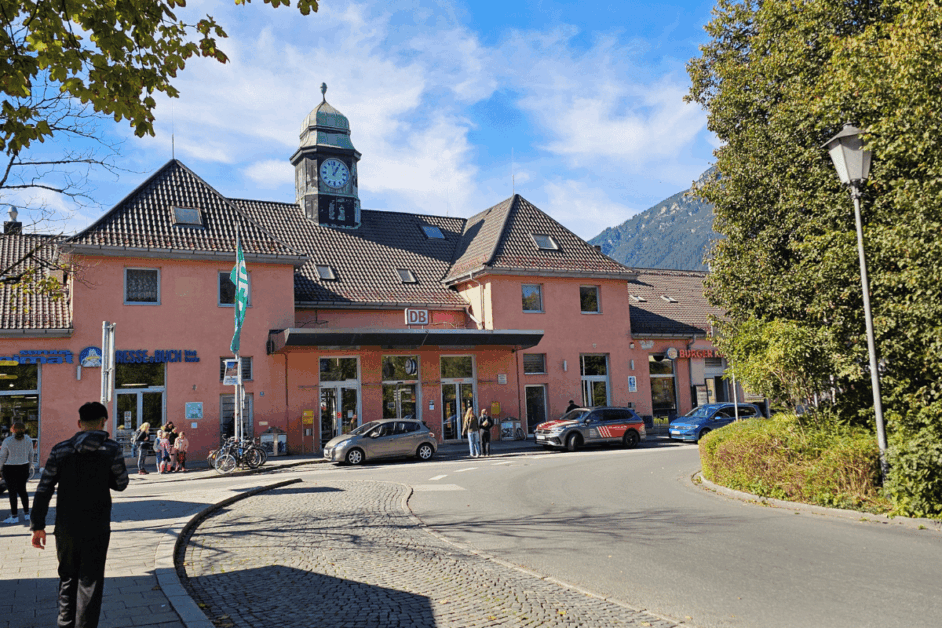 Garmisch Partenkirchen train station.