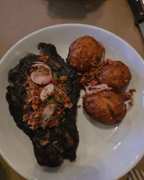 steak dinner at native son