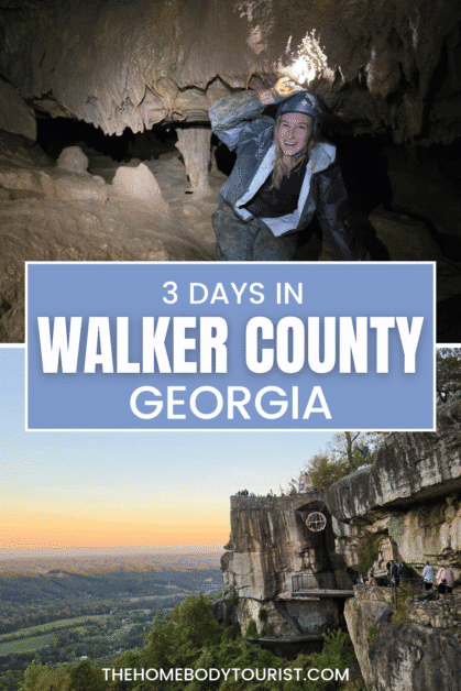 Walker City Georgia weekend itinerary pin for pinterest.