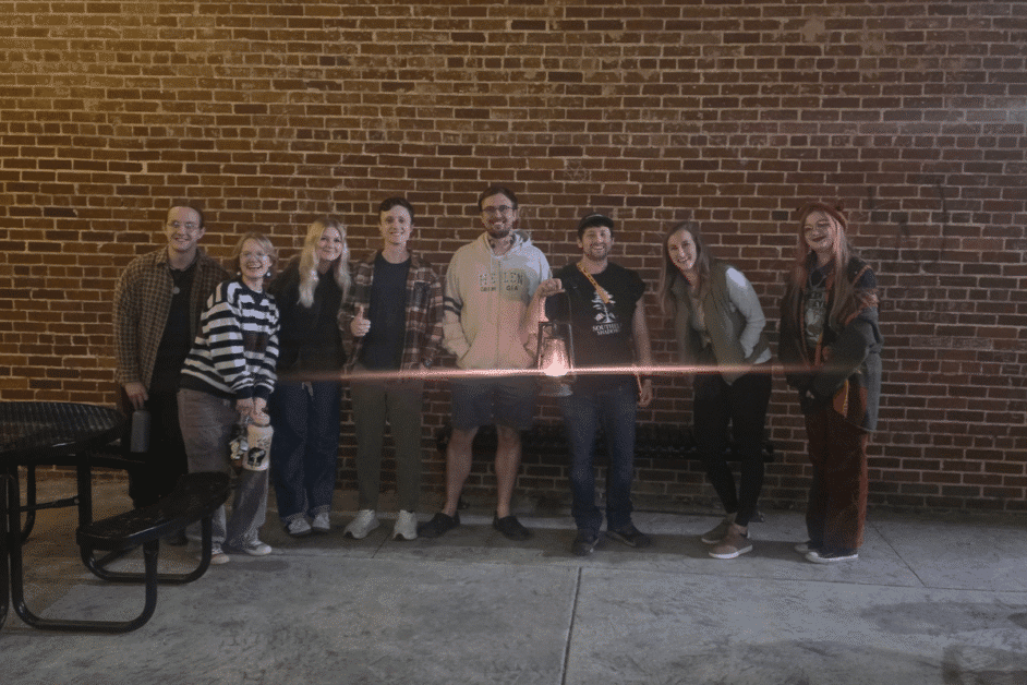 ghost tour group in chickamauga